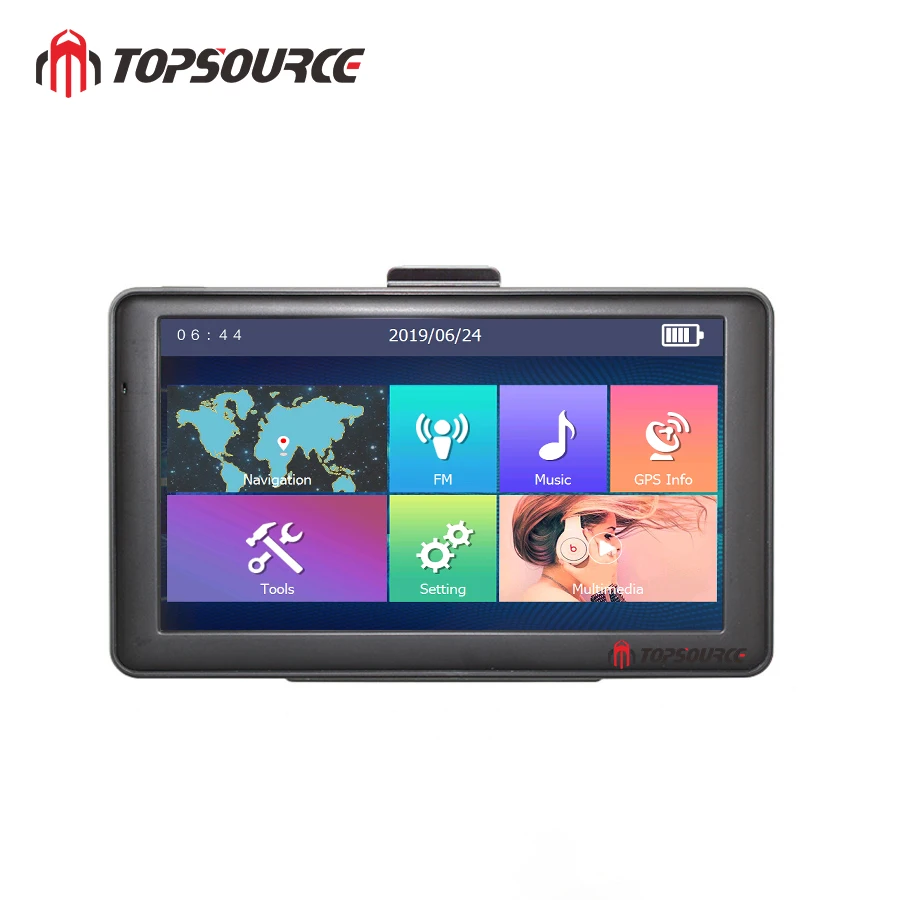 7-дюймовый сенсорный экран TOPSOURCE windows ce6.0 Автомобильная Мультимедийная