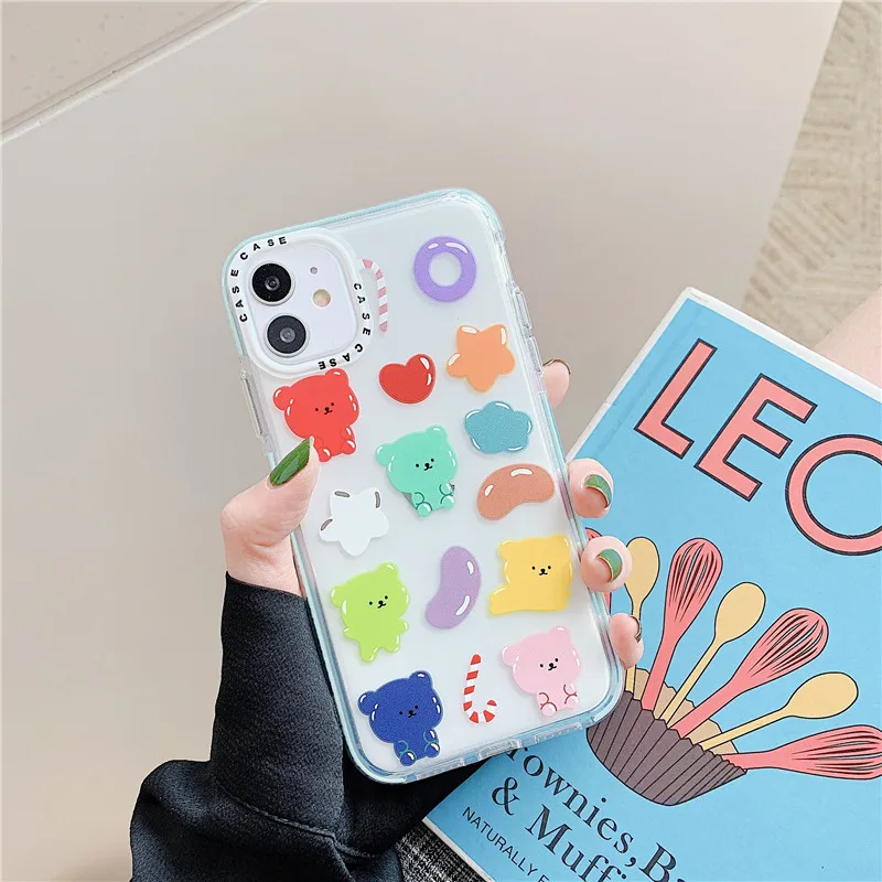 Милый чехол для iphone SE 2 7 8 plus X XR XS Max 11 Pro Модный мягкий с рисунком Funda |
