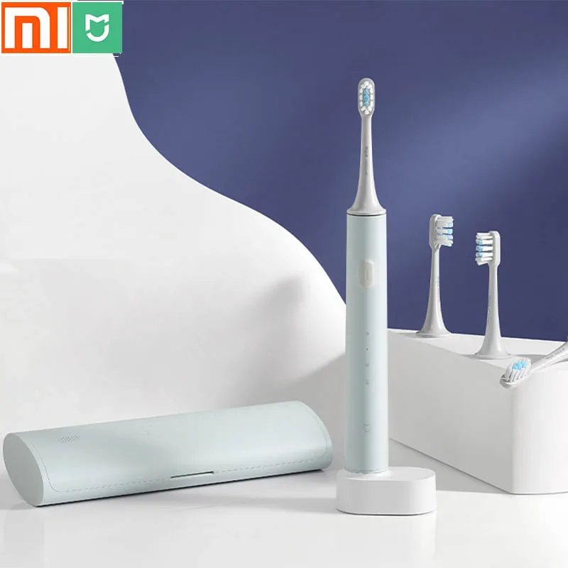 

Оригинальная электрическая зубная щетка xiaomi mijia/дополнительно 4 сменные головки/Дорожный ящик для хранения/зубная щетка для взрослых для чи...