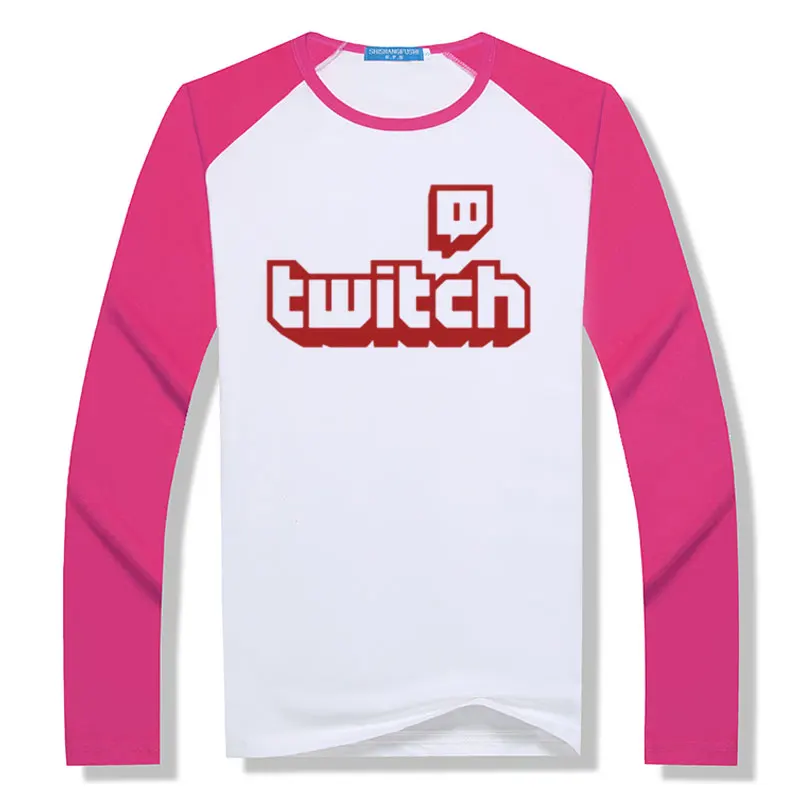 Twitch ТВ футболка игровой Топ Мужская геймер день отцов веер подарки Прайд длинный