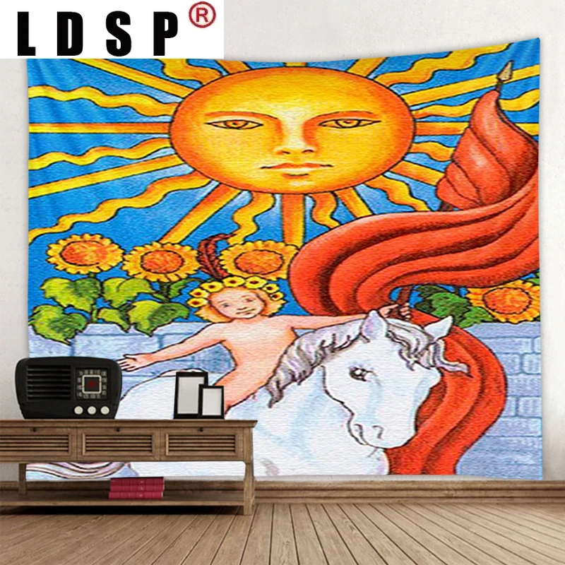 

LDSP фон, Карта Таро, гобелен, настенное покрытие, коврики, фреска, ткань, ткань для пляжных полотенец Yoga