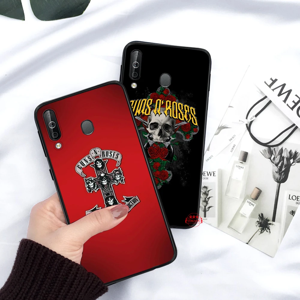 Guns n roses Silicone Case for Samsung A3 A5 A10S A30S A50S A6 Plus 2018 A7 A8 A9 A10 A30 A40 A50 A60 A70 J6 |