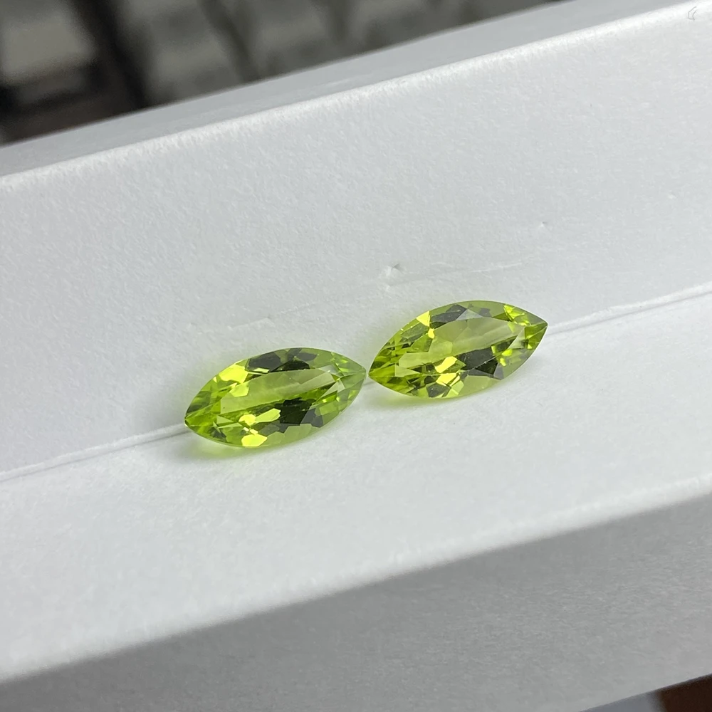 Натуральный маркиз Обрезной 6x12mm зеленый цвет 1 7 карат 100% оригинал Китай