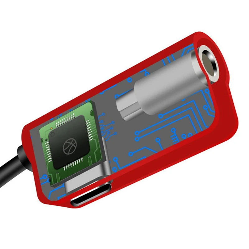 

Type-C Earphone Audio Adapter for 3.5MM Jack, Music Listening and Charging Cable To Control the Call Combination