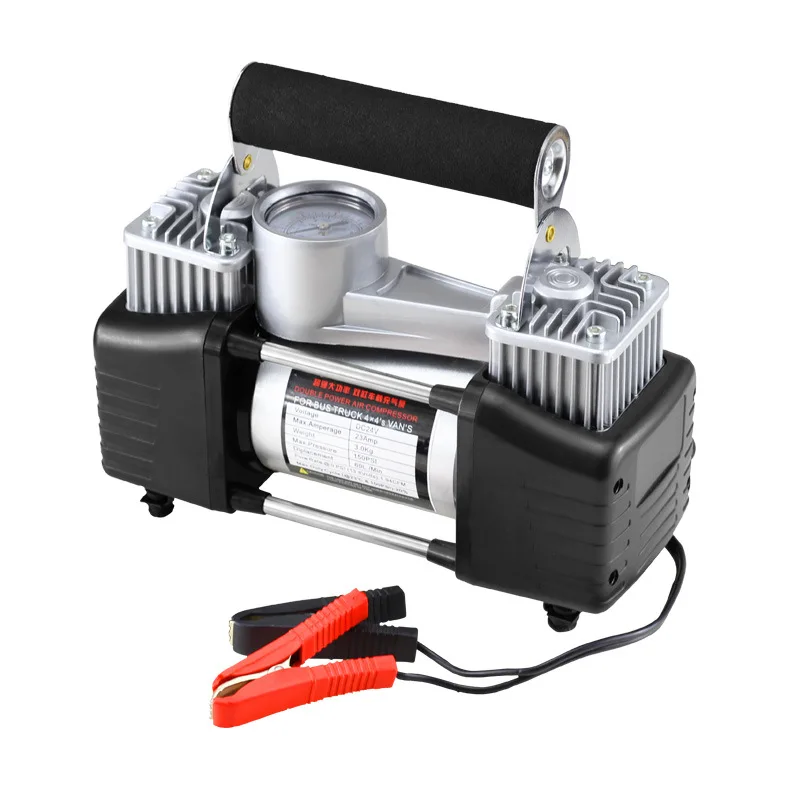 Автомобильный двухцилиндровый пневматический насос DC12V металлические