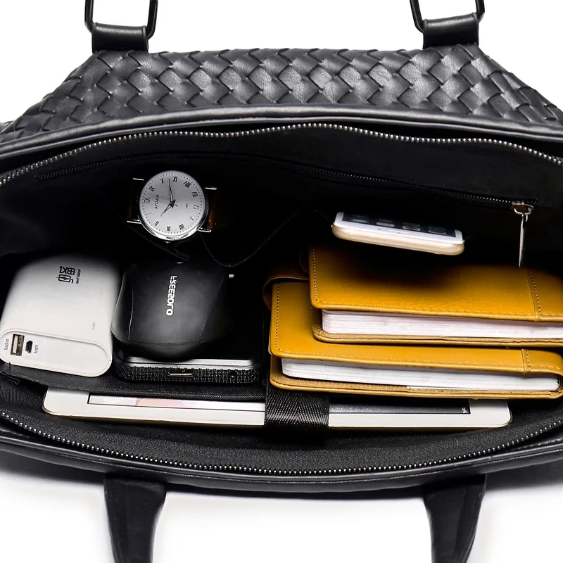 1 шт. новинка мужская сумка в стиле ретро Мужская Горизонтальная вязанная для