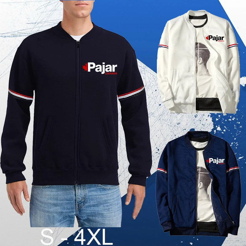 

Мужская куртка с принтом логотипа Paj, куртка-бомбер на молнии с воротником-стойкой, повседневная спортивная одежда для мужчин, 2021