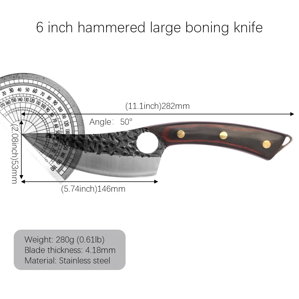 Нож шеф-повара из сербской стали 5 дюймов 6 | Дом и сад