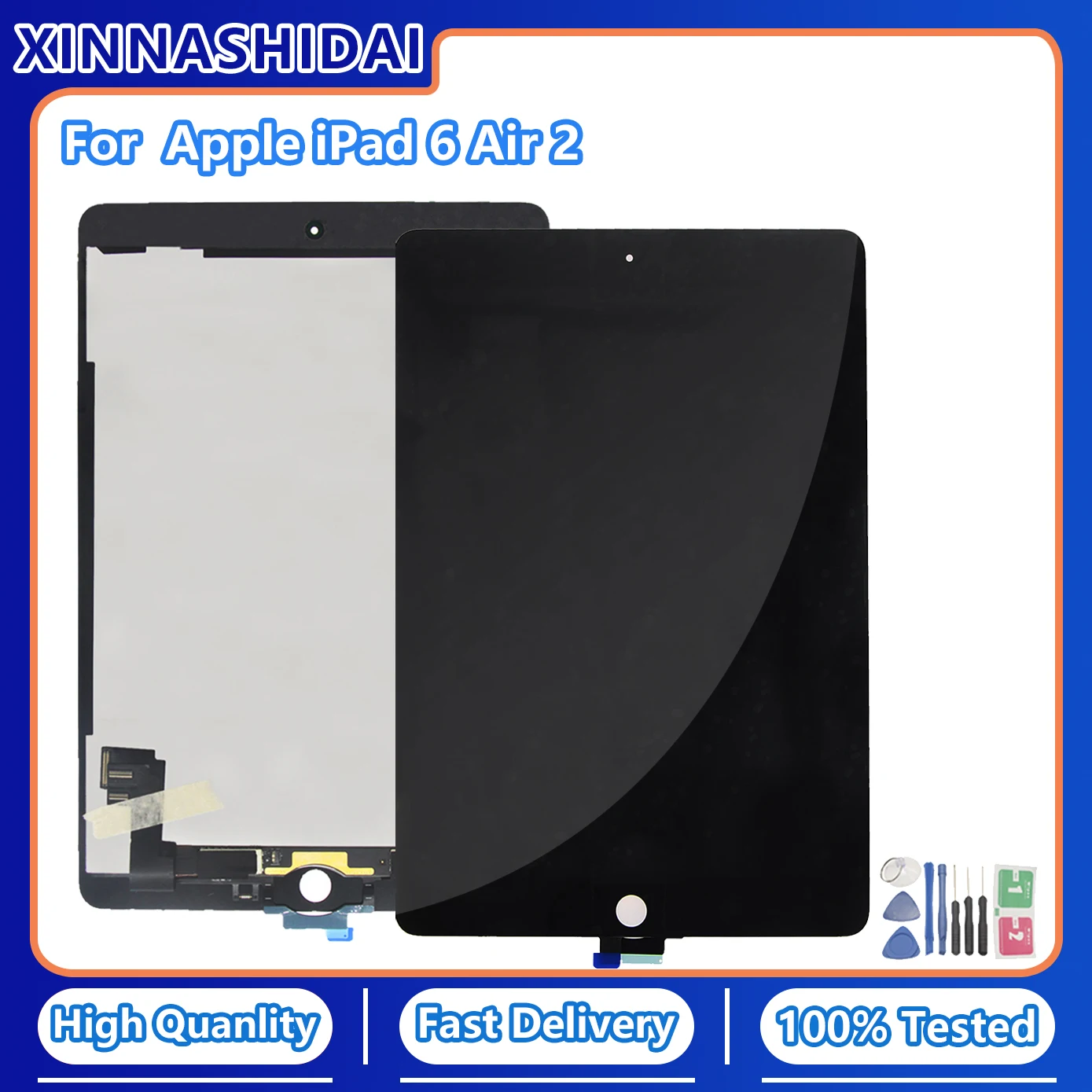 ЖК-дисплей 9 7 дюйма для Apple iPad 6 Air 2 класса AAA + сенсорный экран A1567 A1566 ЖК-панель с
