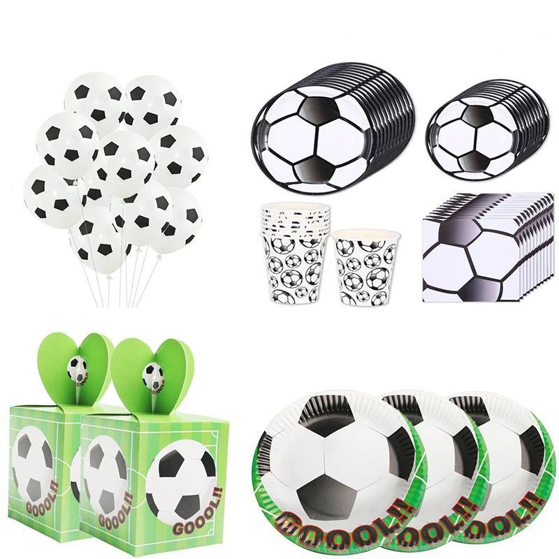 1 Набор Спортивная тематическая вечеринка яркий набор Футбольная печать