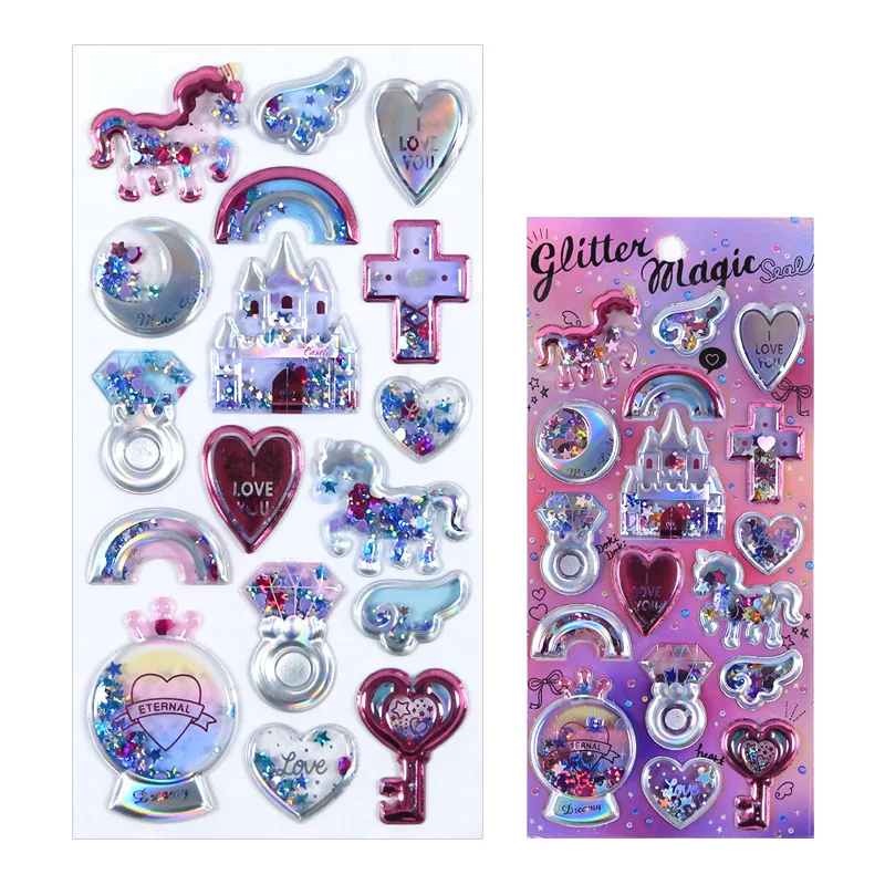 

1set/lot Stationery Stickers Dream castle Diary Decorative Mobile Stickers Scrapbooking DIY Craft Stickers