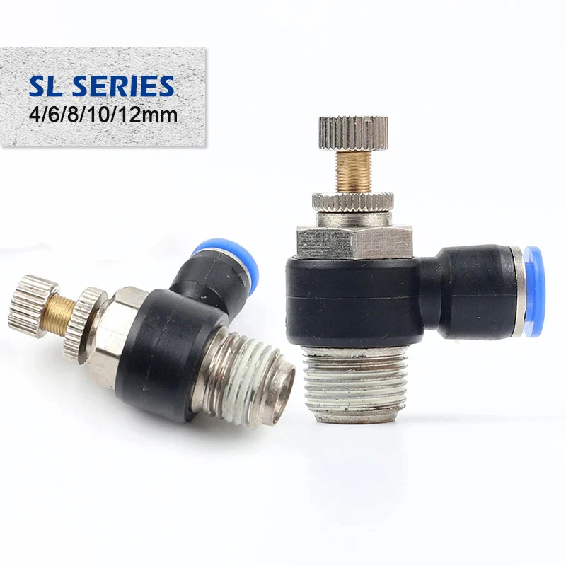 

Pneumatic Quick Connector SL 4MM-12mm Hose Tube Air Fitting drive M5" 1/8" 1/4" 3/8" 1/2 BSPT Male Thread Pipe Coupler