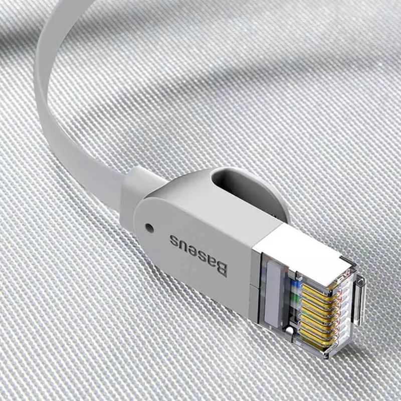 Оригинальный гигабитный Ethernet кабель RJ45 Круглый/плоский не застревает в