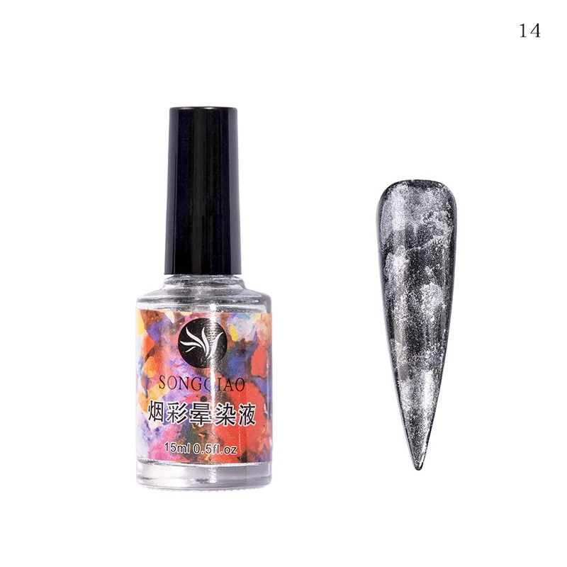 Акварельные чернила лак для ногтей Цветущий гель дымовой эффект мраморная