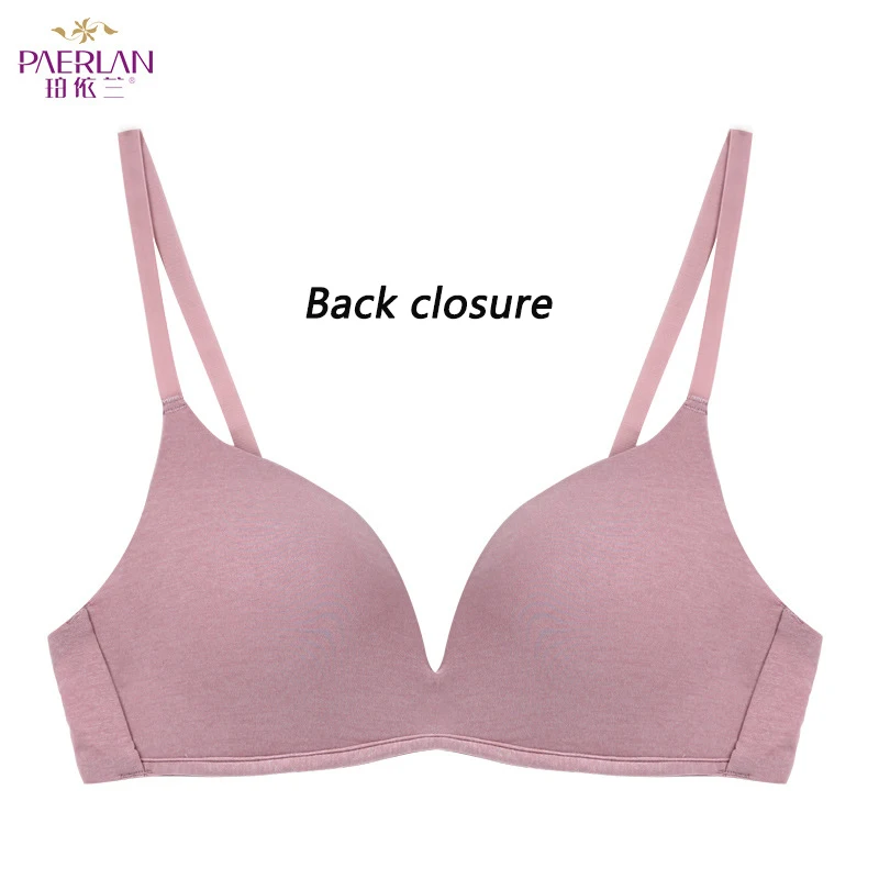 Y1855 Pink Green Camouflage Vest-Style Female Sexy Bra Small Chest Gather Sexy Lingerie Front Buckle Without Steel Ring No Trace Underwear - Цвет: Y1855 Pink
