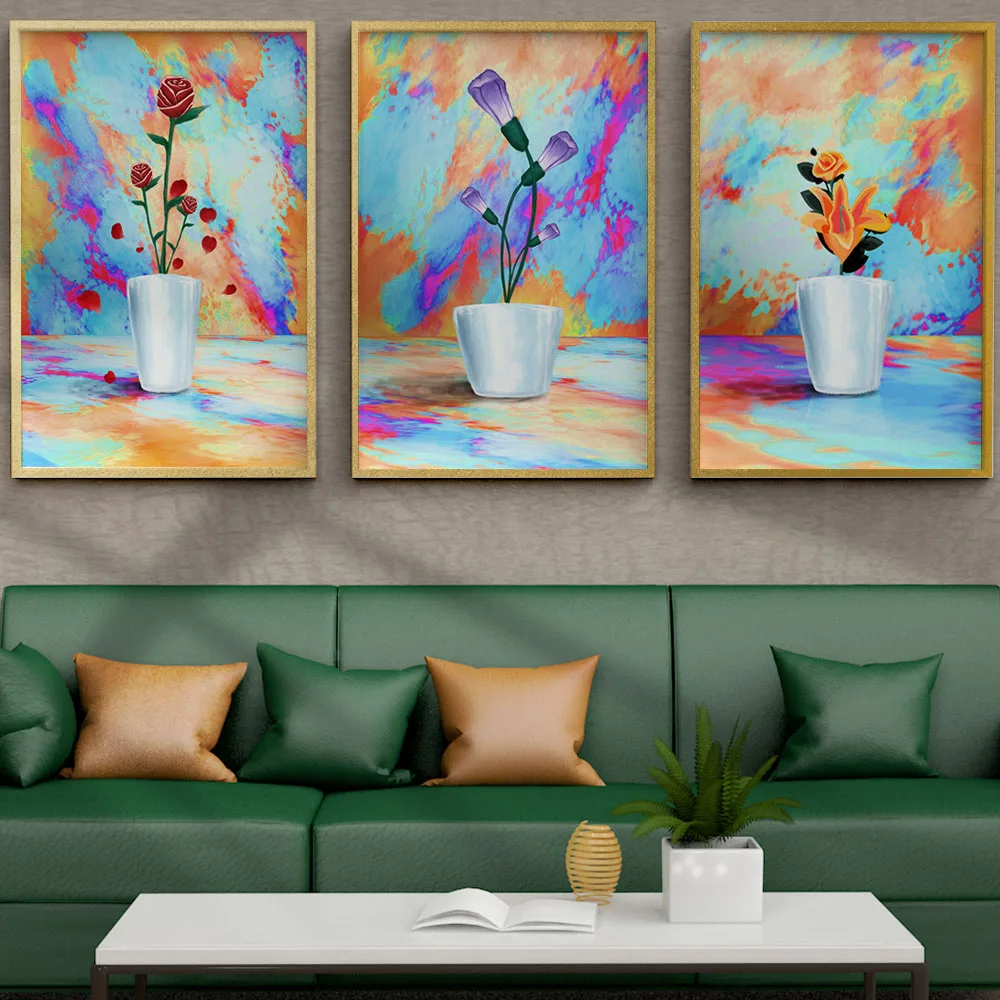 

Nordic Simple Still Life Canvas Painting Flower Bonsai Canvas Posters Prints for Kids Bedroom Home Decoration Room Decor Picture