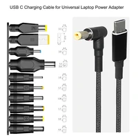 1 8m 100w usb type c cable adapter for asus hp lenovo laptop usb c to universal connector jack plug converter laptop power cable