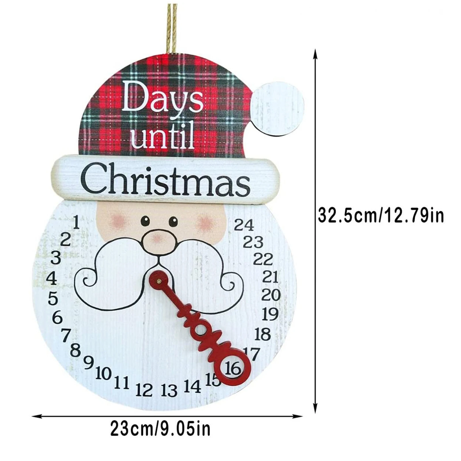 DIY мультфильм Санта Снеговик обратный отсчет настенный календарь нетканый