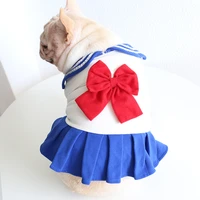 college style dog dresses for small dogs french bulldog pug corgi teddy outfits girl dog clothes for pet designer dog dresses