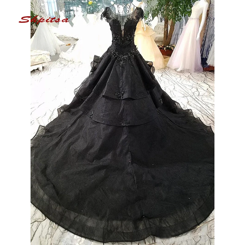 

Black Wedding Dresses Ball Gown Turkey Tulle Plus Size Bride Bridal Weding Weeding Dresses Wedding Gowns 2020