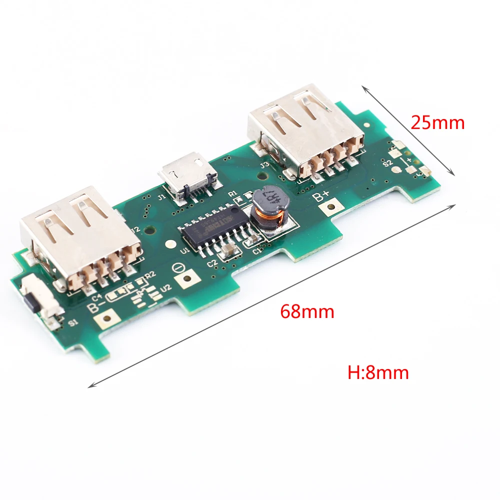 Mobile Display Power Boost Module 3.7V to 5V 2A Charger Step UP Charging Circuit | Электронные компоненты и