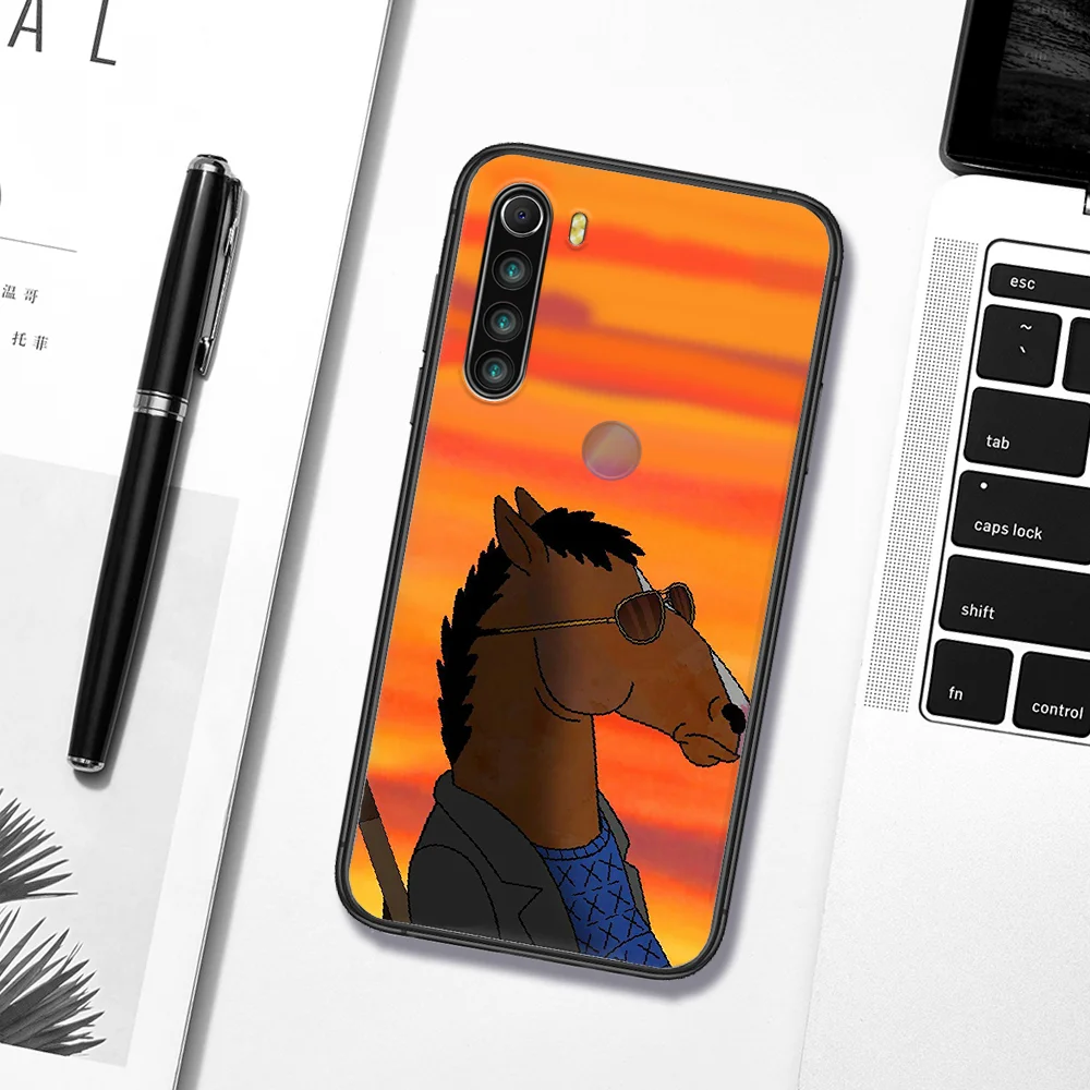 

BoJack Horsemans Phone Case Cover Hull For XIAOMI Redmi 8 9 9C Note 6 7 8 9 9S K20 K30 K40 Pro Plus black Funda Painting Cover