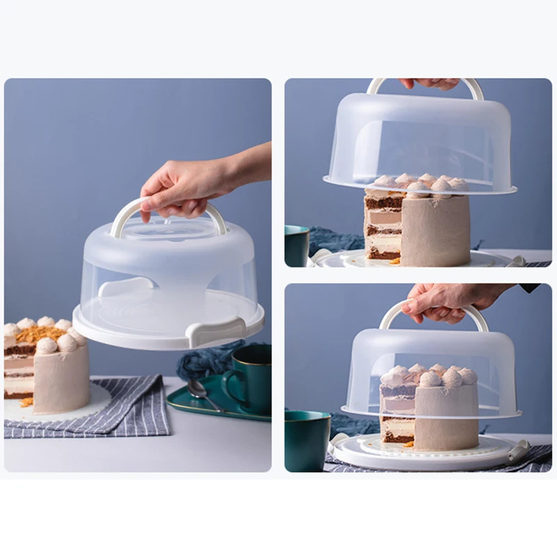 

6/8/10 inch Portable Cake Box Food Fresh-keeping Box Refrigerator Fresh-keeping Receiving Box Fruits Vegetables Storage Boxs
