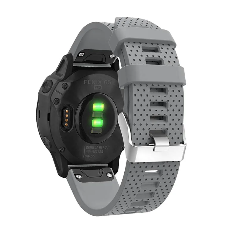 20 22 26 мм для Garmin Fenix 6S 6 6X Pro 5S 5 5X Plus удобный силиконовый ремешок смарт-аксессуары быстросъемный ремешок для часов