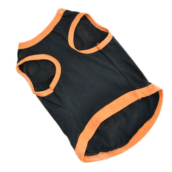 

Summer Breathable And Comfortable Dog Clothes Vest T-shirt Pet Cat And Dog Orange Print T-shirt Pet Letter Vest Pet Decor#5