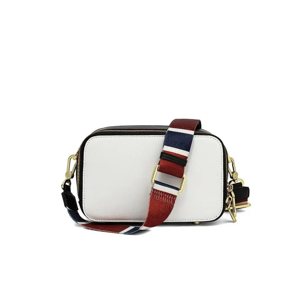 Женская сумка через плечо Meteor bird white маленькая мессенджер с откидным клапаном