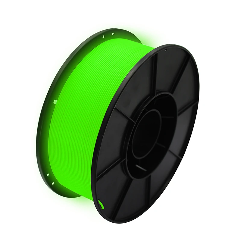 3D Printing Flament Luminous Green 1kg 1.75mm Plaf Absorbs Ultraviolet Light and emits light at night  Glows in the dark Best