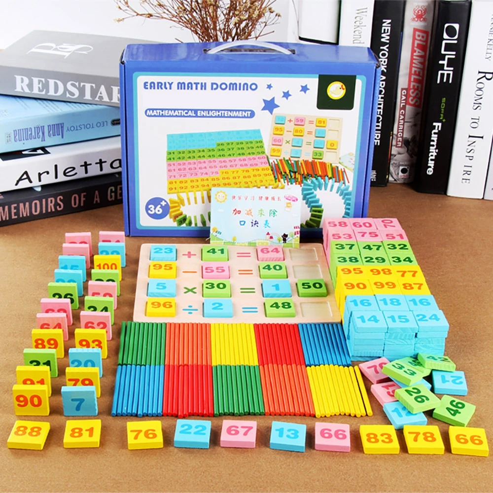 200 шт деревянные цифровые палочки пазл развивающий игрушка математика