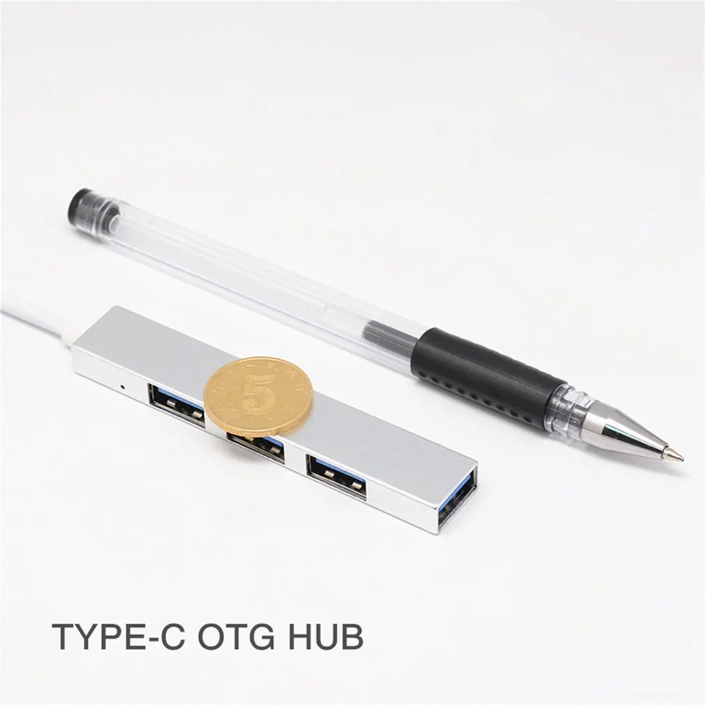 Концентратор USB C 4 порта Тип на 2 0 разветвитель преобразователь OTG адаптер