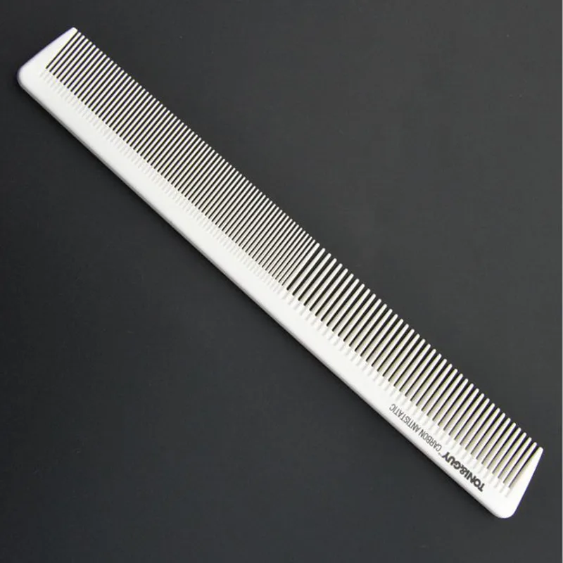 1 Pc White Antistatic Salon Heat Resistant Taper Cutting Comb for Hairdressing Hair Styling Tool|for cut hair|for hair salonstyling tools |