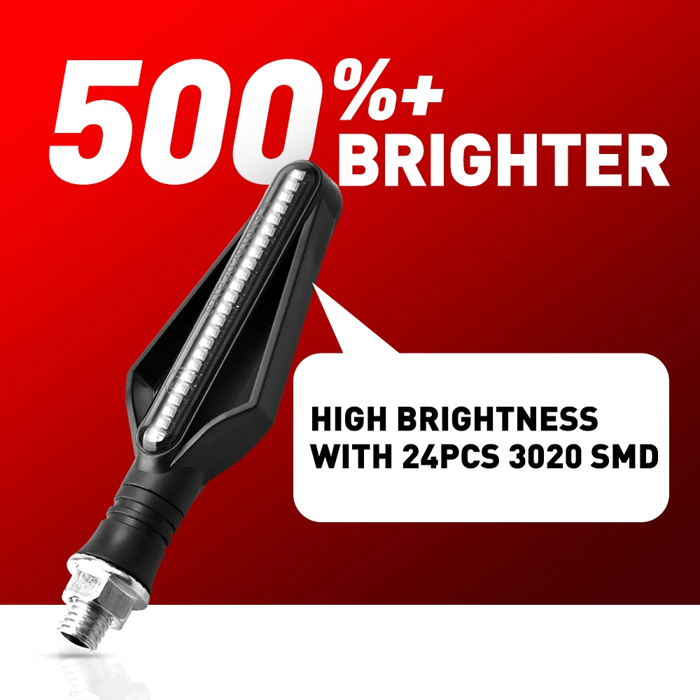 2 шт. светодиодный индикатор поворотников мотоциклетный мигалка хвостовые