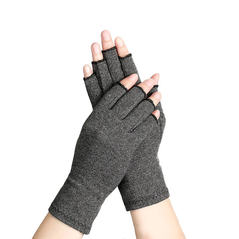 Compression Gloves Half Finger Arthritis Gloves Cycling Fitness Relief Hand Pain Pressure Gloves Therapy Join Fitness Gloved