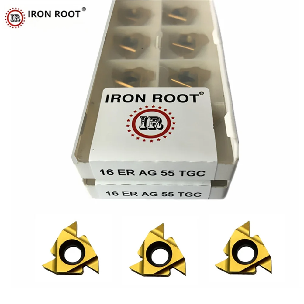 

Токарный станок с ЧПУ IRON ROOT 16IR,16ER AG55 TGC, металлические режущие инструменты, твердосплавные резьбовые вставки, для держателя резьбового инстр...