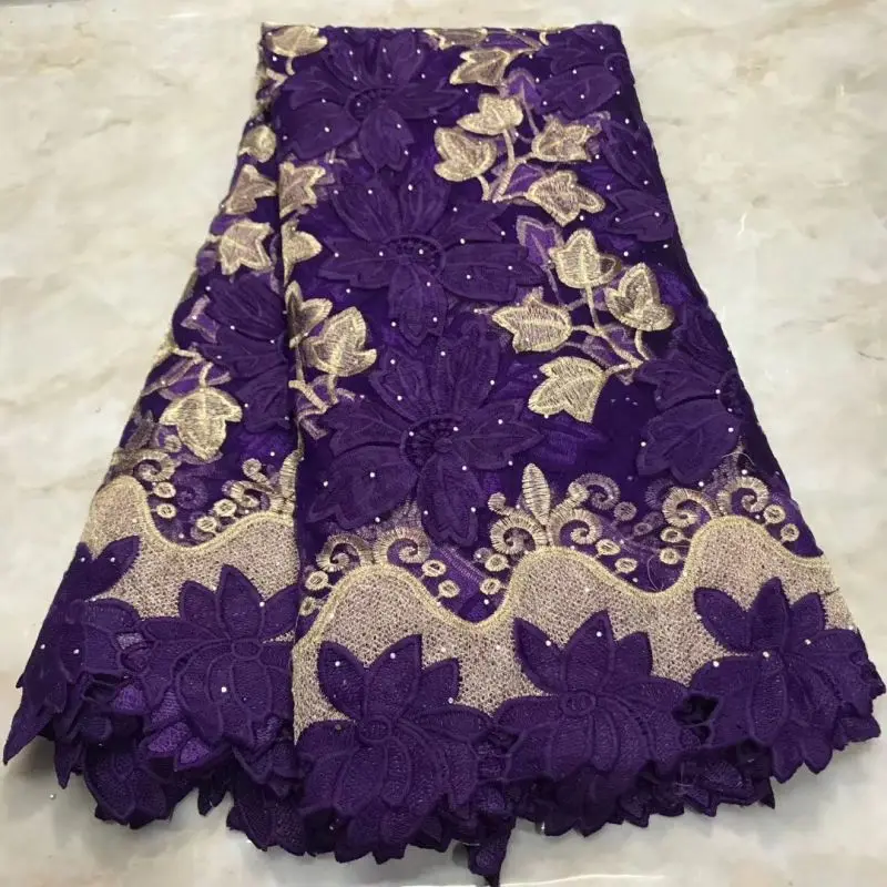 Розовая Кружевная Сетка с гипюровой доской Высококачественная африканская