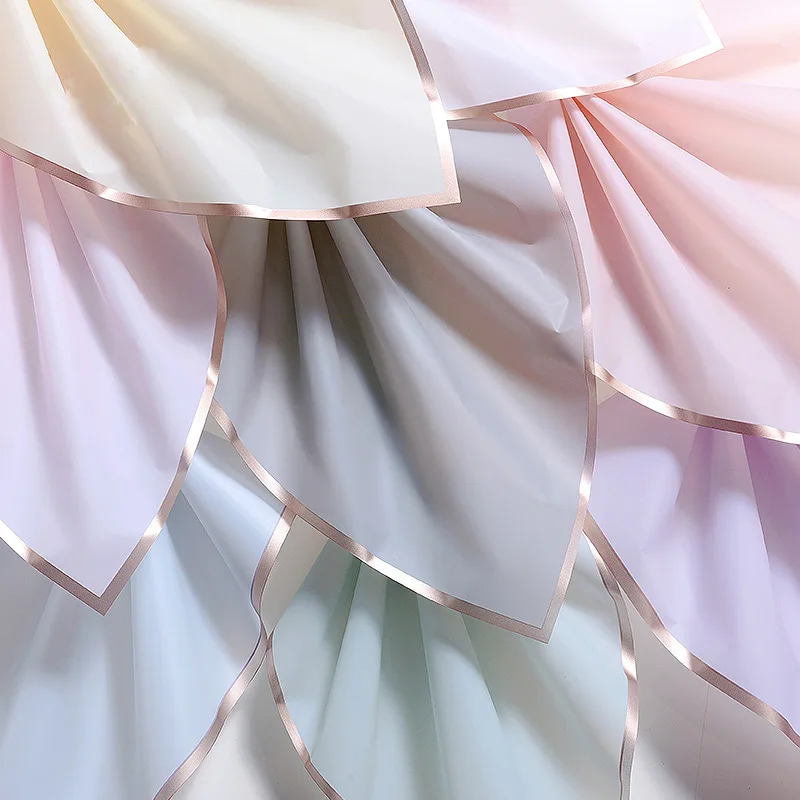 5 шт. Золотая рамка роза цветок оберточная бумага сделай сам корейский стиль пленка желе водостойкая