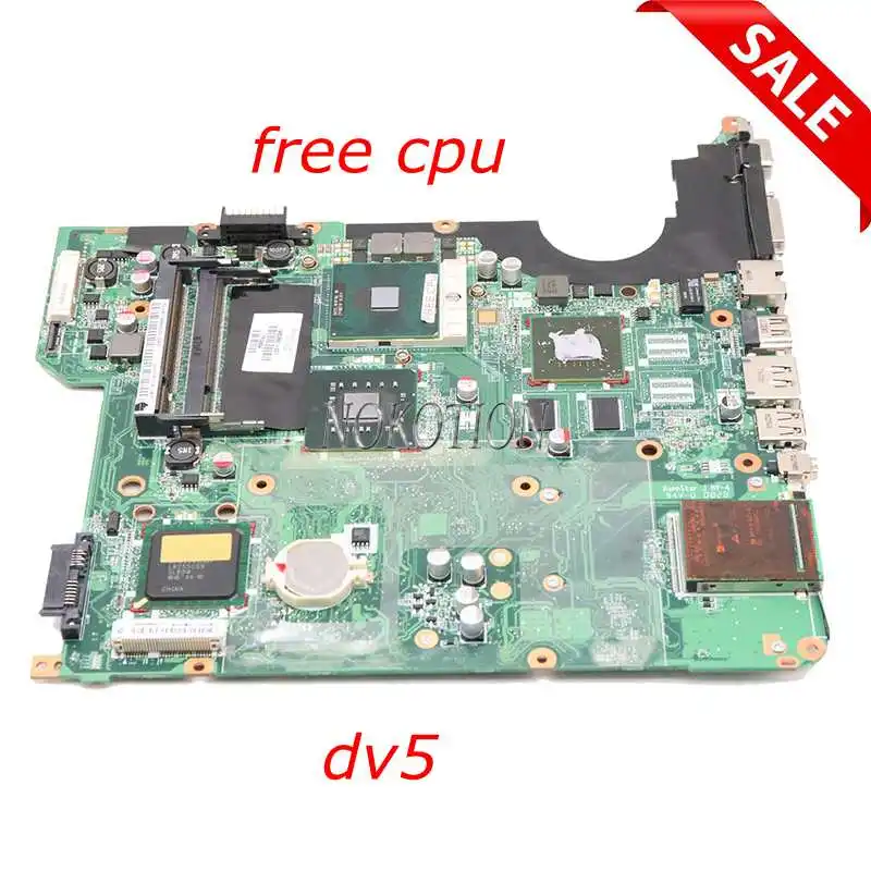 

NOKOTION 482867-001 504640-001 Laptop Motherboard for HP Pavilion DV5 DV5-1200 Series PM45 DDR2 G98-700-U2 Mainboard