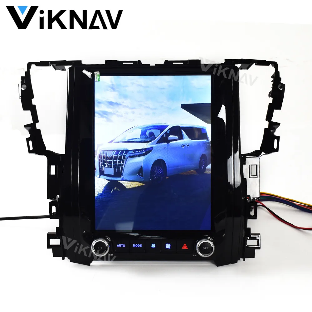 

Android vertical screen car stereo video player for Toyota Alphard AH30 2015-2019 auto GPS navigation DVD player 12.1 inch