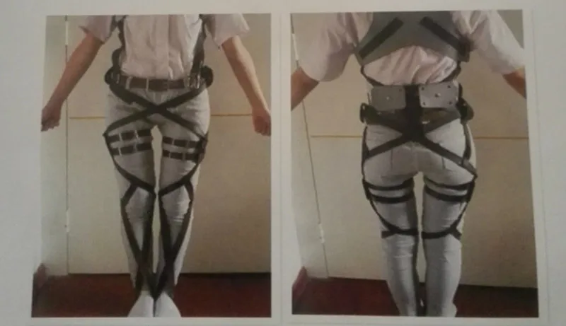 Attack On Titan Anime Cosplay Halloween Cosplay Costume For Adult Adjustable Belt Sets Heroic Corps Harness Belt Straps