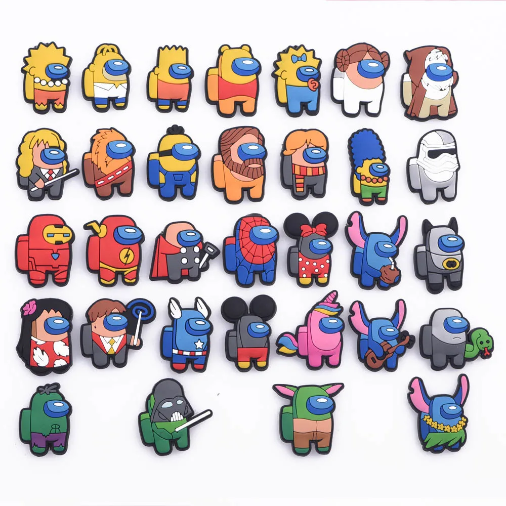 

1 Pcs Cute Cartoon Croc Charms Shoe Accessories Clog Shoes Decoration Child Toys For Kids Gift