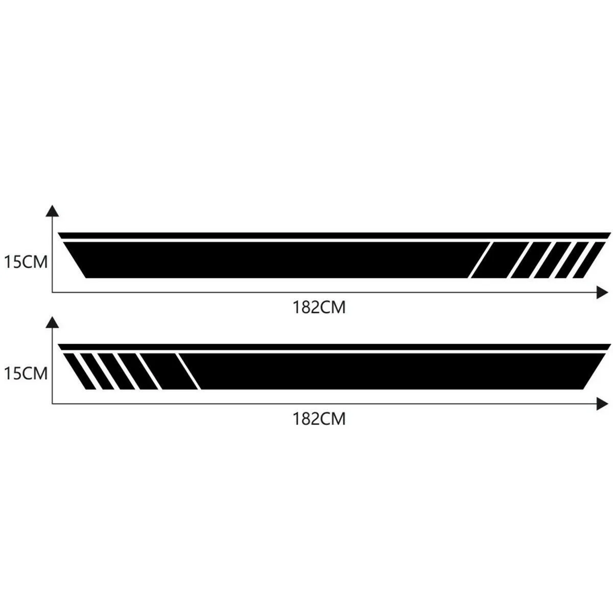 

2 Pcs Car Body Side Decals Auto Body For All Car Side Stickers Brand New