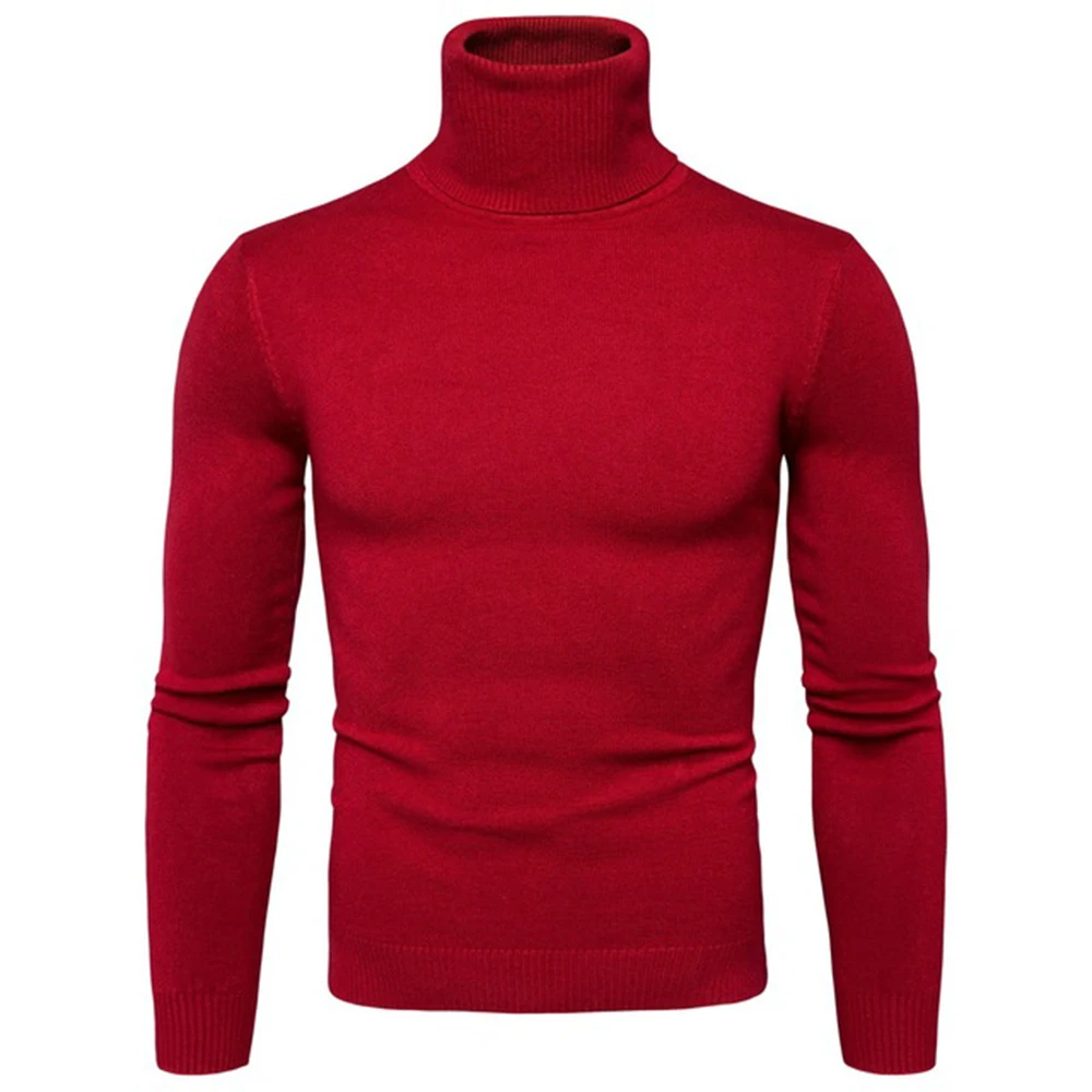 

Covrlge Sweater Male Autumn Winter High Collar Casual Comfortable Cotton Warm Daily Multicolor All-match Sweater MZM089