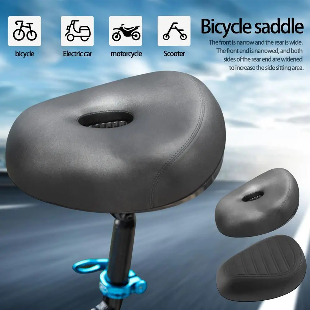 

Bicycle Seat Cushion Four-Corner Spring Thickened A/B shock-absorbing High-Elastic Sponge Hard-wearing leather for children