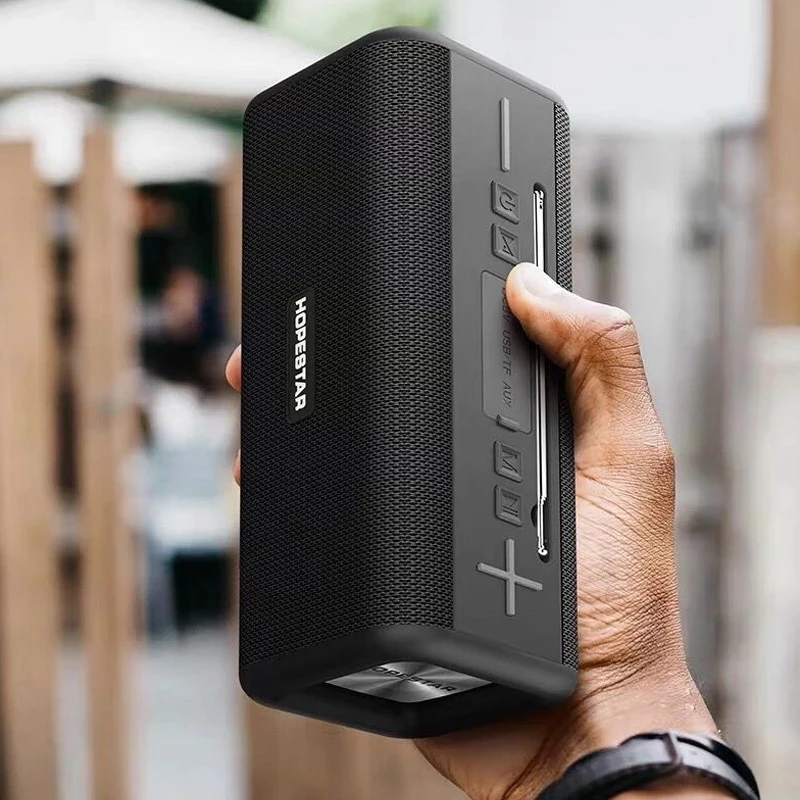 

Беспроводная bluetooth-Колонка HOPESTAR T9, портативная Водонепроницаемая уличная Колонка высокой мощности с сабвуфером, звуковая панель с FM-радио/...