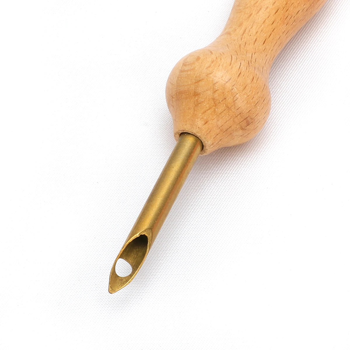 Вязальная вышивка игла практичный удар иглы набор деревянная ручка инструменты