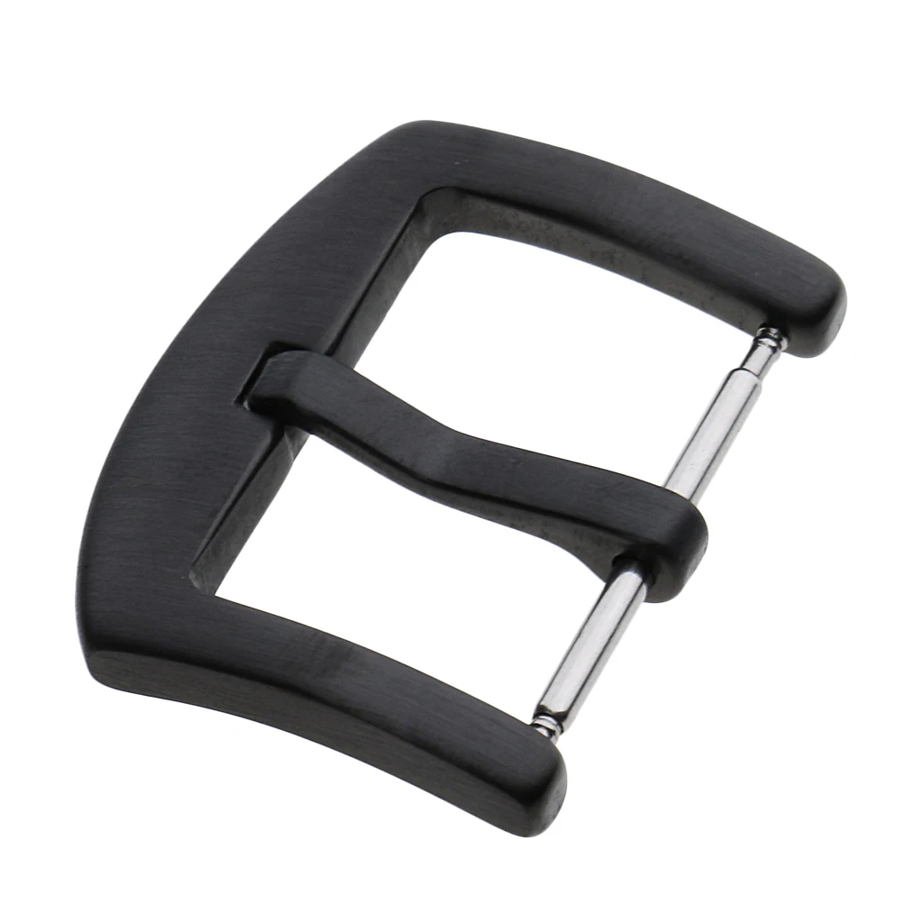 

Black Metal Buckles Stainless Steel Watch Buckle Watches Accessories 18-24mm