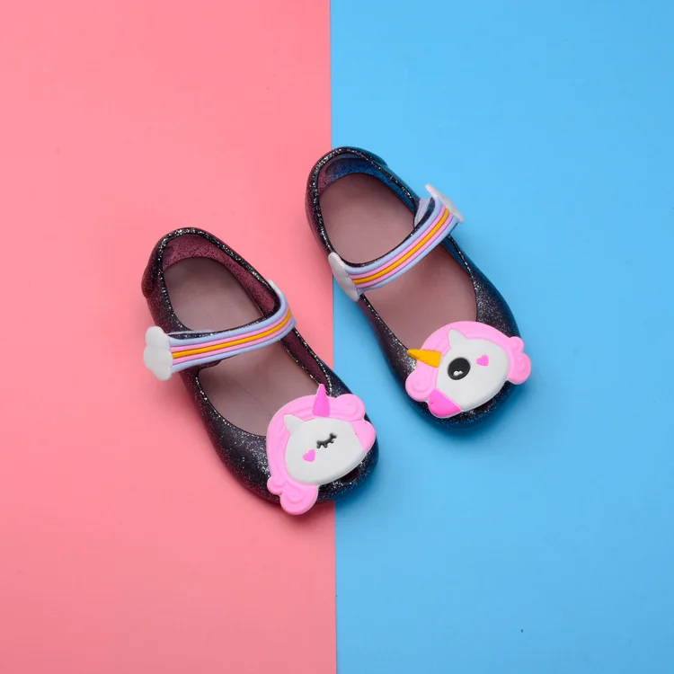 Сандалии для девочек новинка 2020 Симпатичные мини сандалии Melissa из ПВХ на плоской